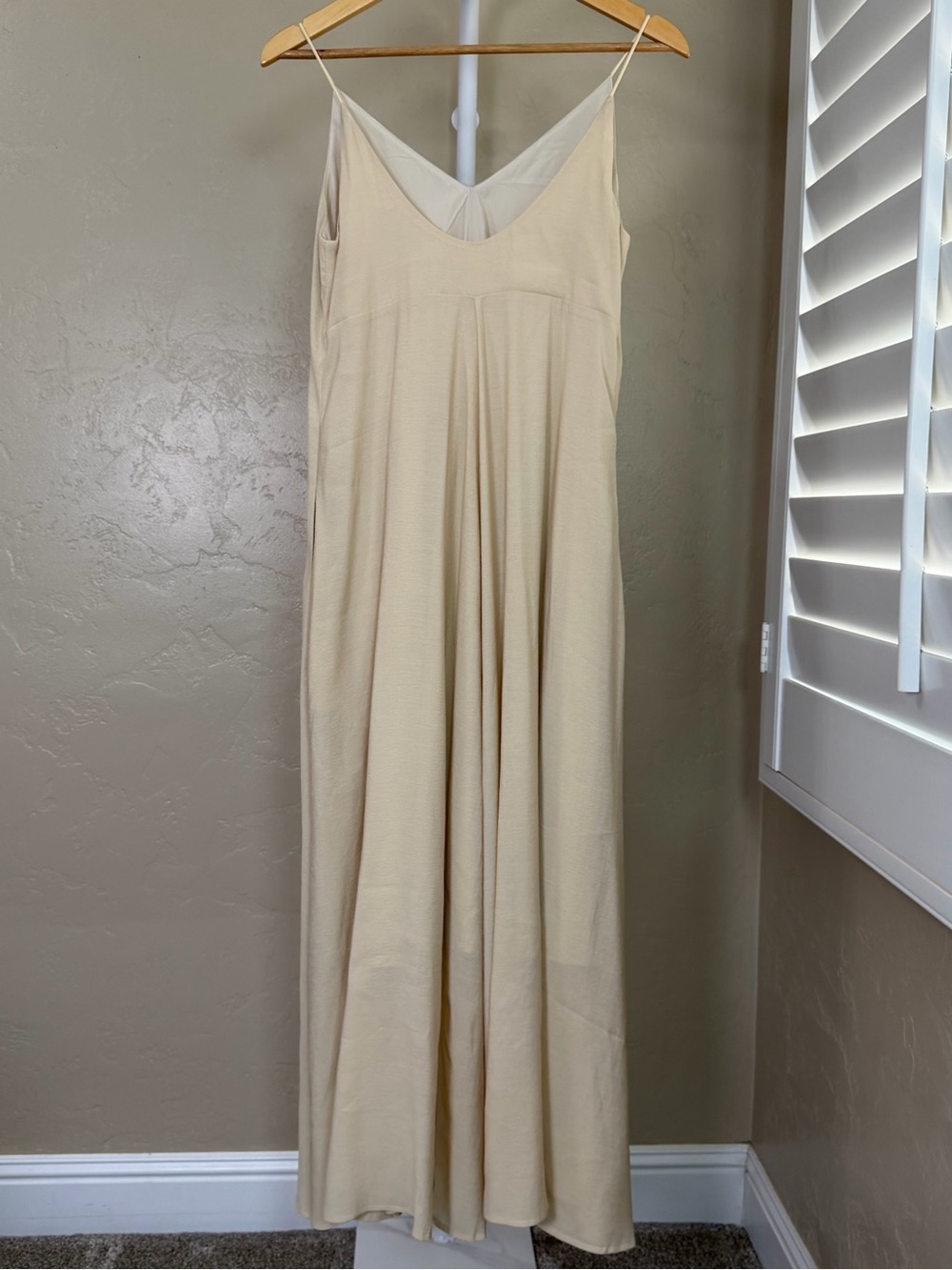 Commense Sleeveless V-Neck Maxi Dress in Cream - Picture 9 of 12